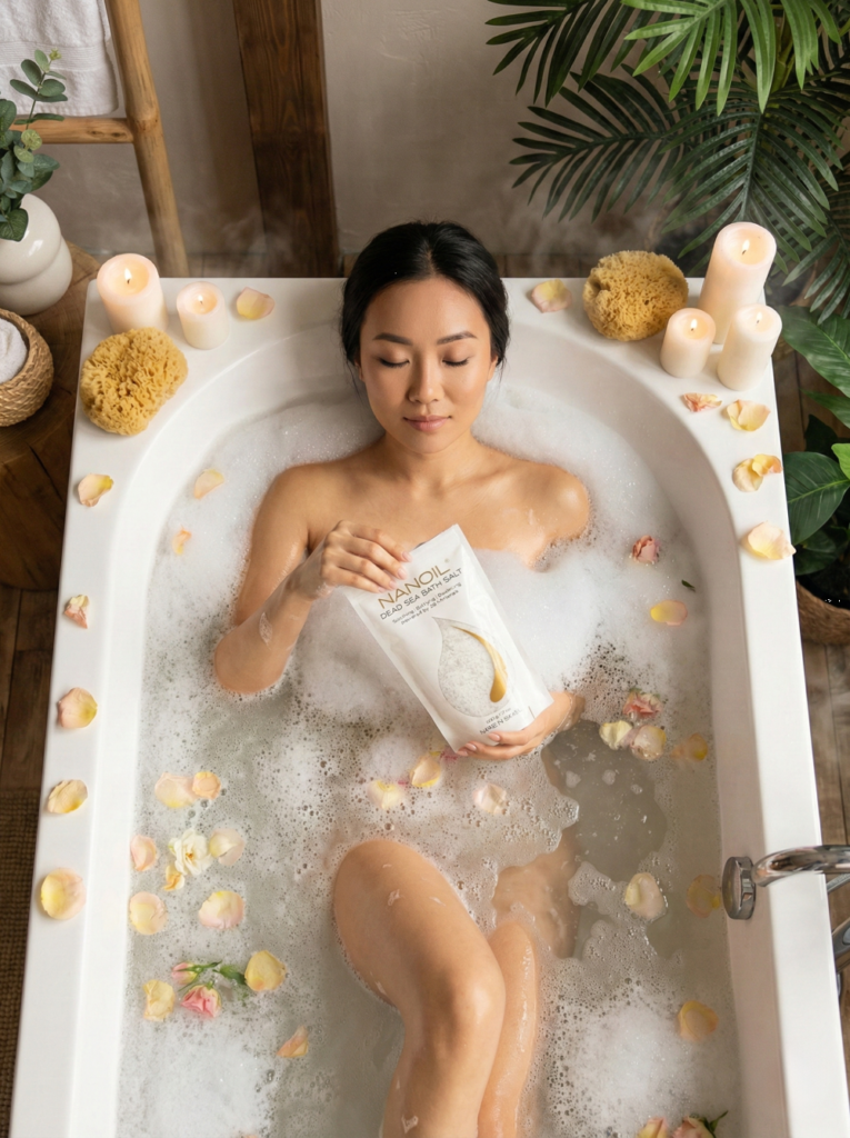 banho sal grosso nanoil